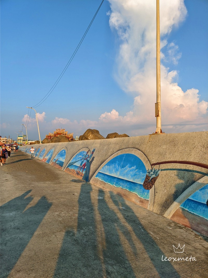 彌陀漁港海岸光廊 河堤壁畫1