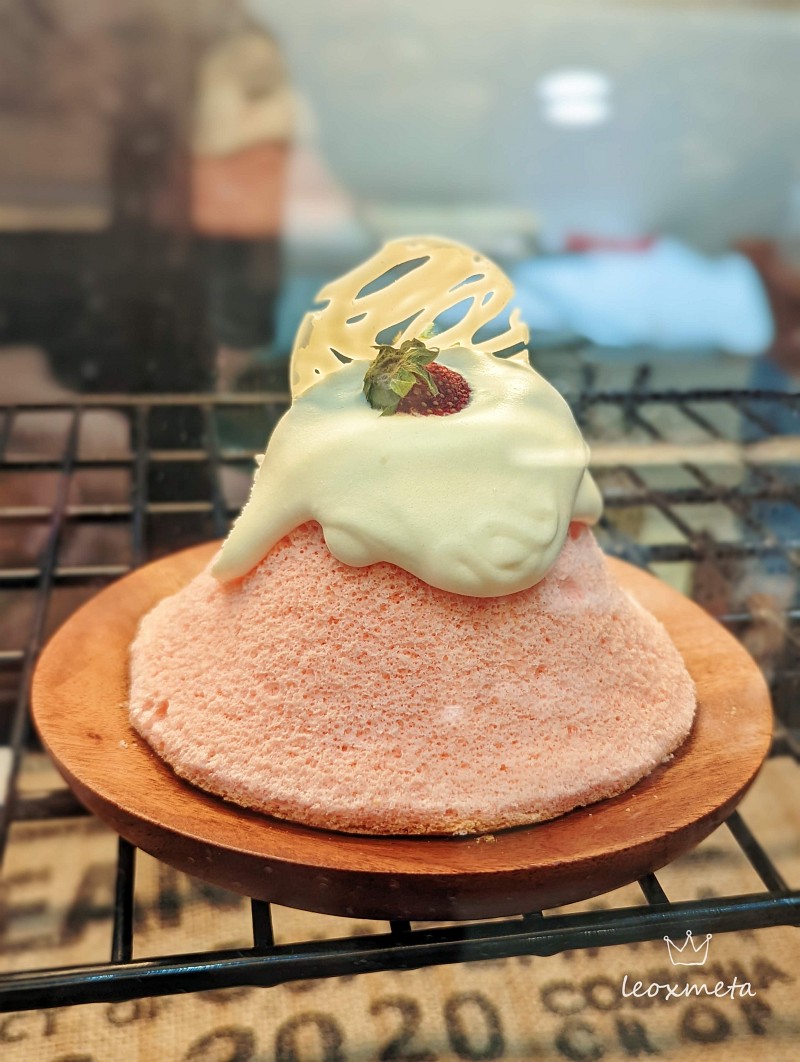 富士山戚風蛋糕-粉紅富士山