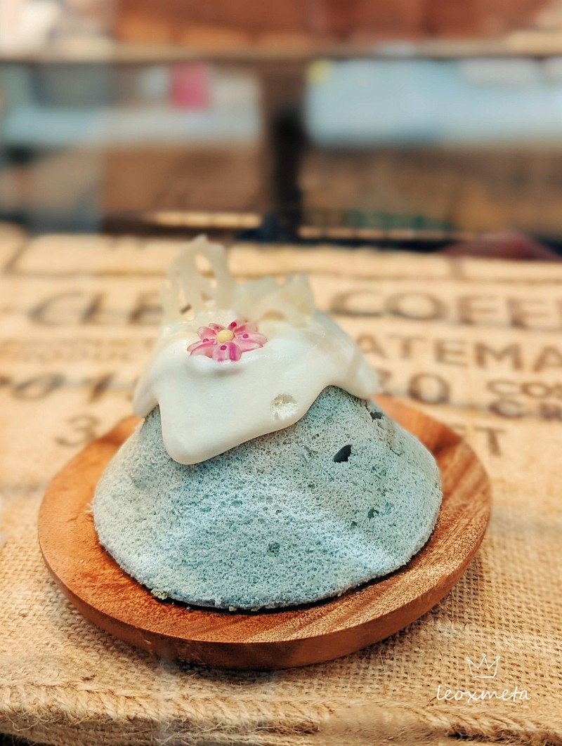 富士山戚風蛋糕-藍色富士山