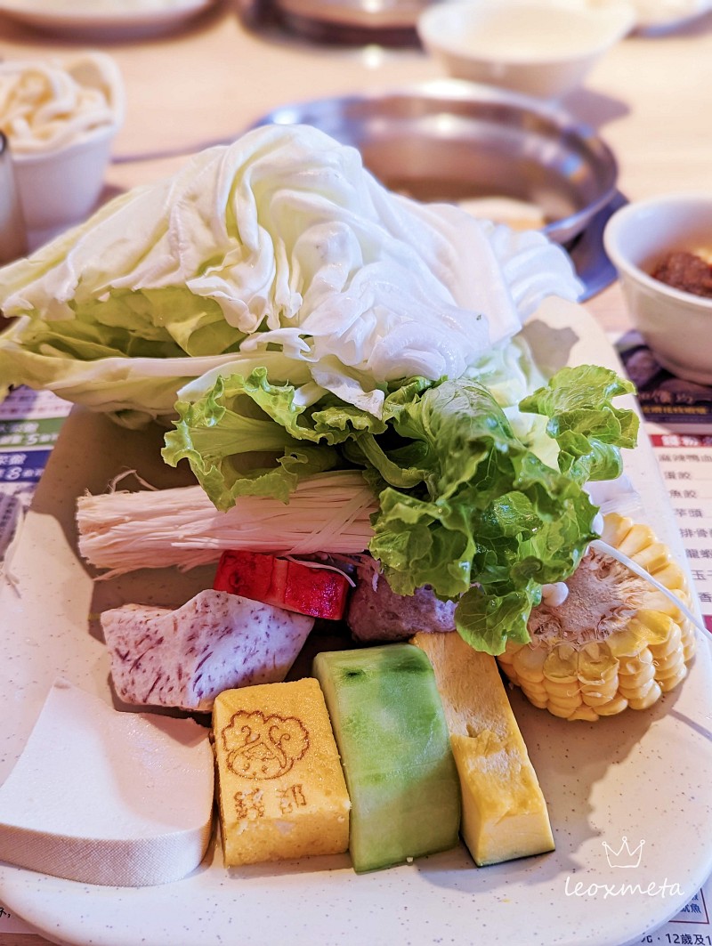 錢都日式涮涮鍋-蔬菜盤